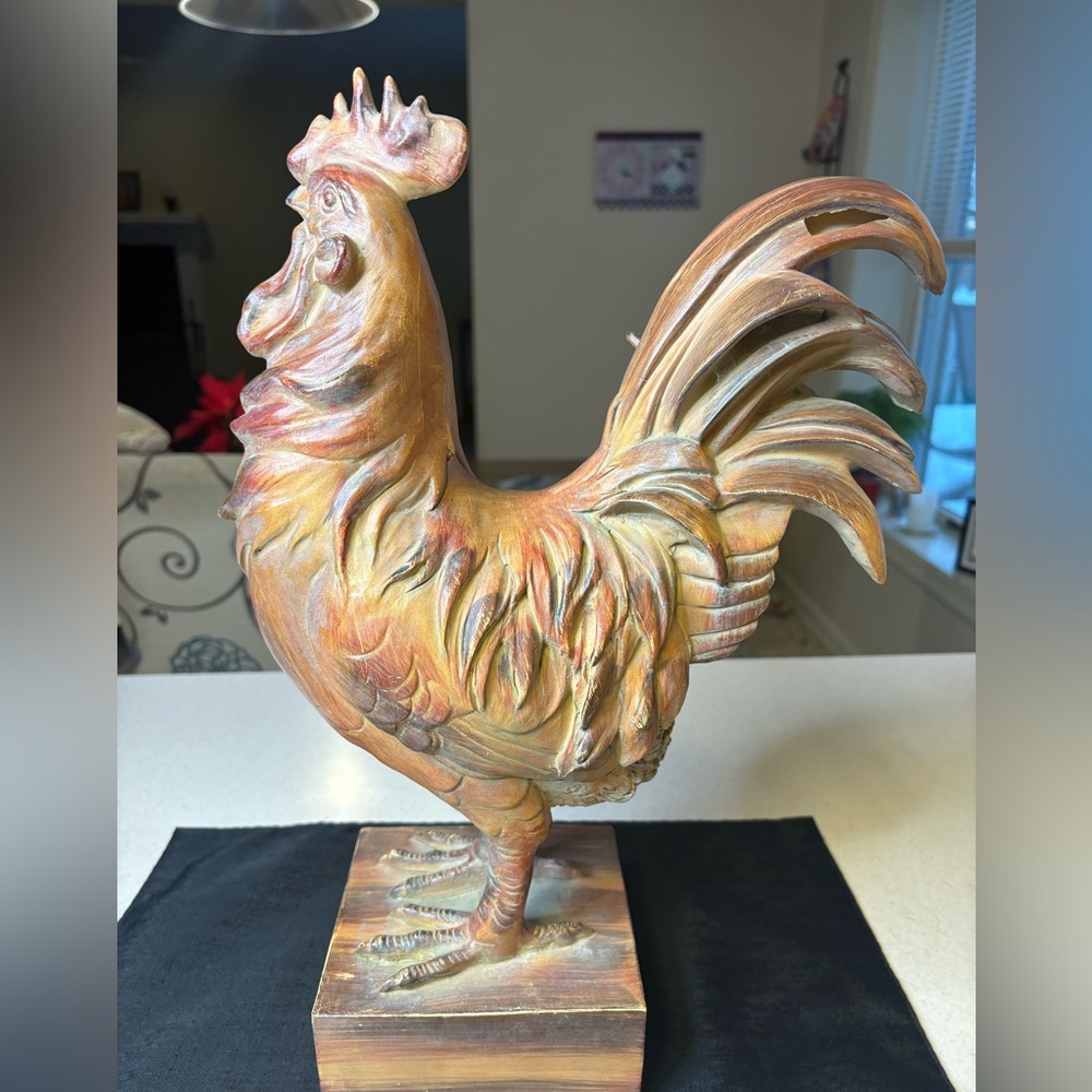 🔥🔥🔥Large Rustic Rooster Figurine - Picture 3 of 8